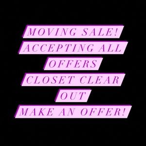 Closing closet next week! Make an offer! Accepting all reasonable offers!